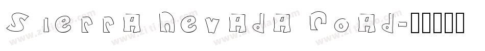 Sierra Nevada Road字体转换